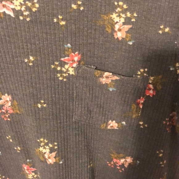 T-shirt dress with little colorful flowers on it! - Picture 2 of 4